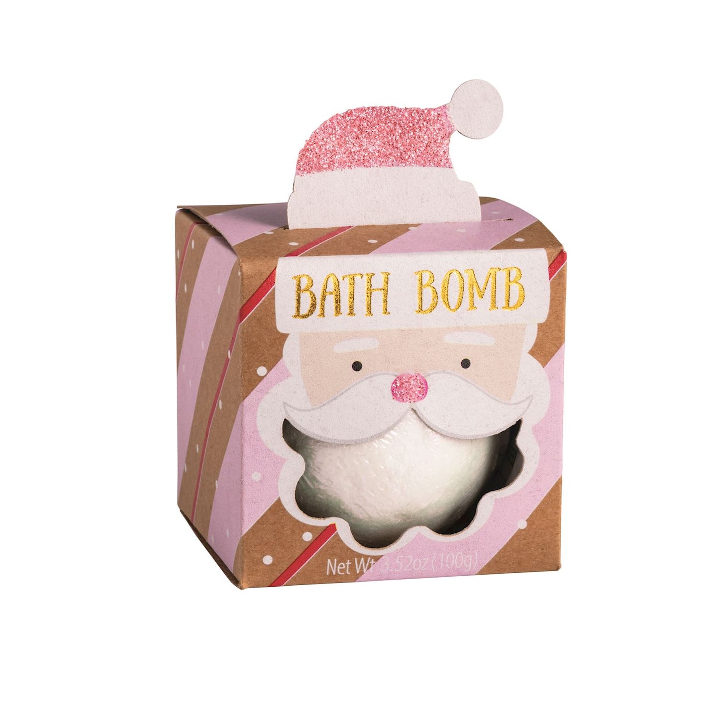 Pink Christmas Surprise Bath Bomb