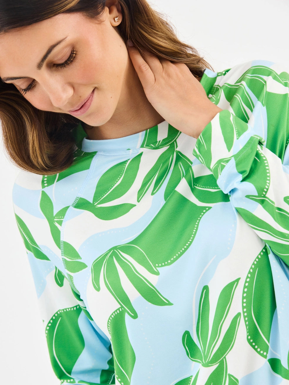 Annie In the Shade Green Pajama Shorts Set