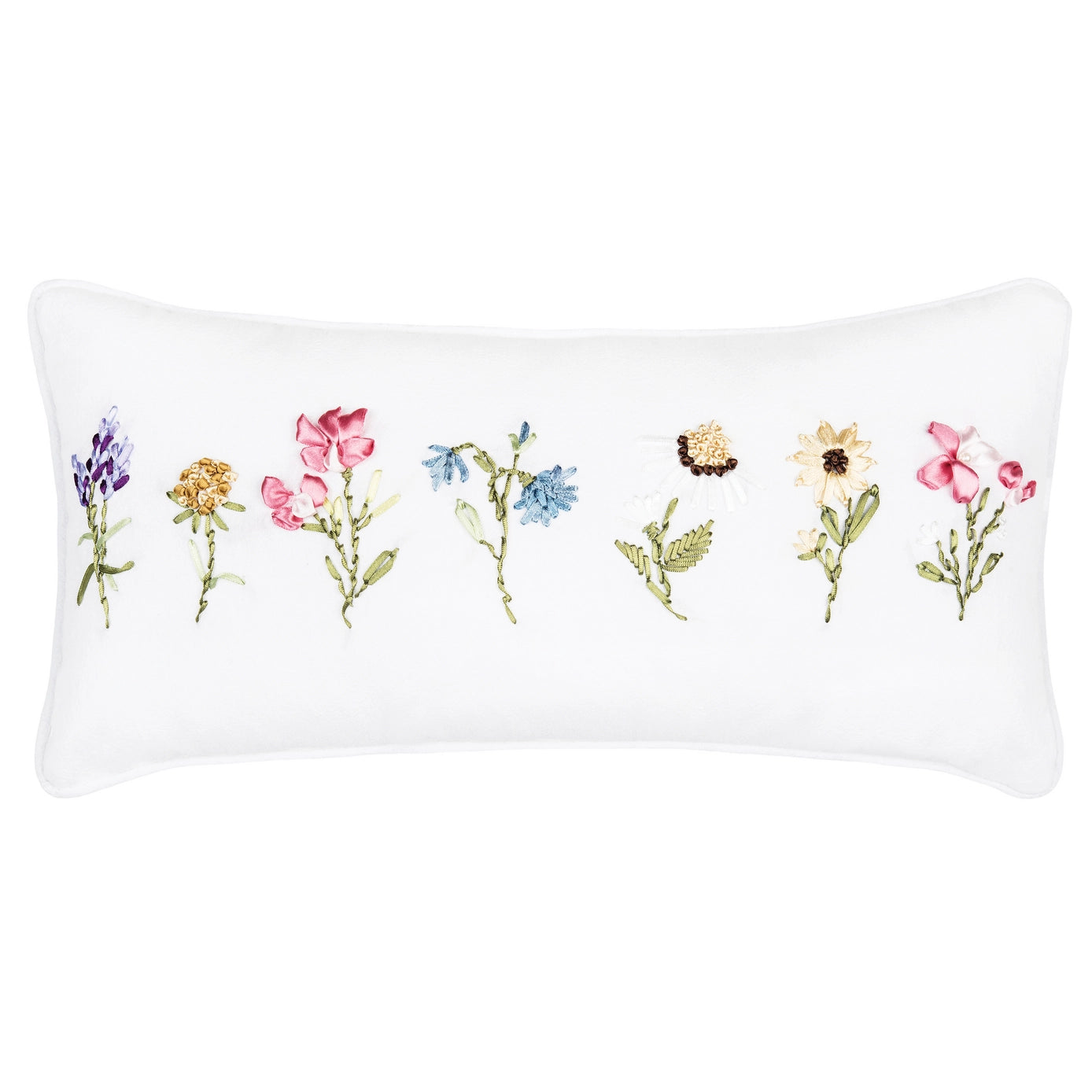April Showers Ribbon Art Throw Pillow