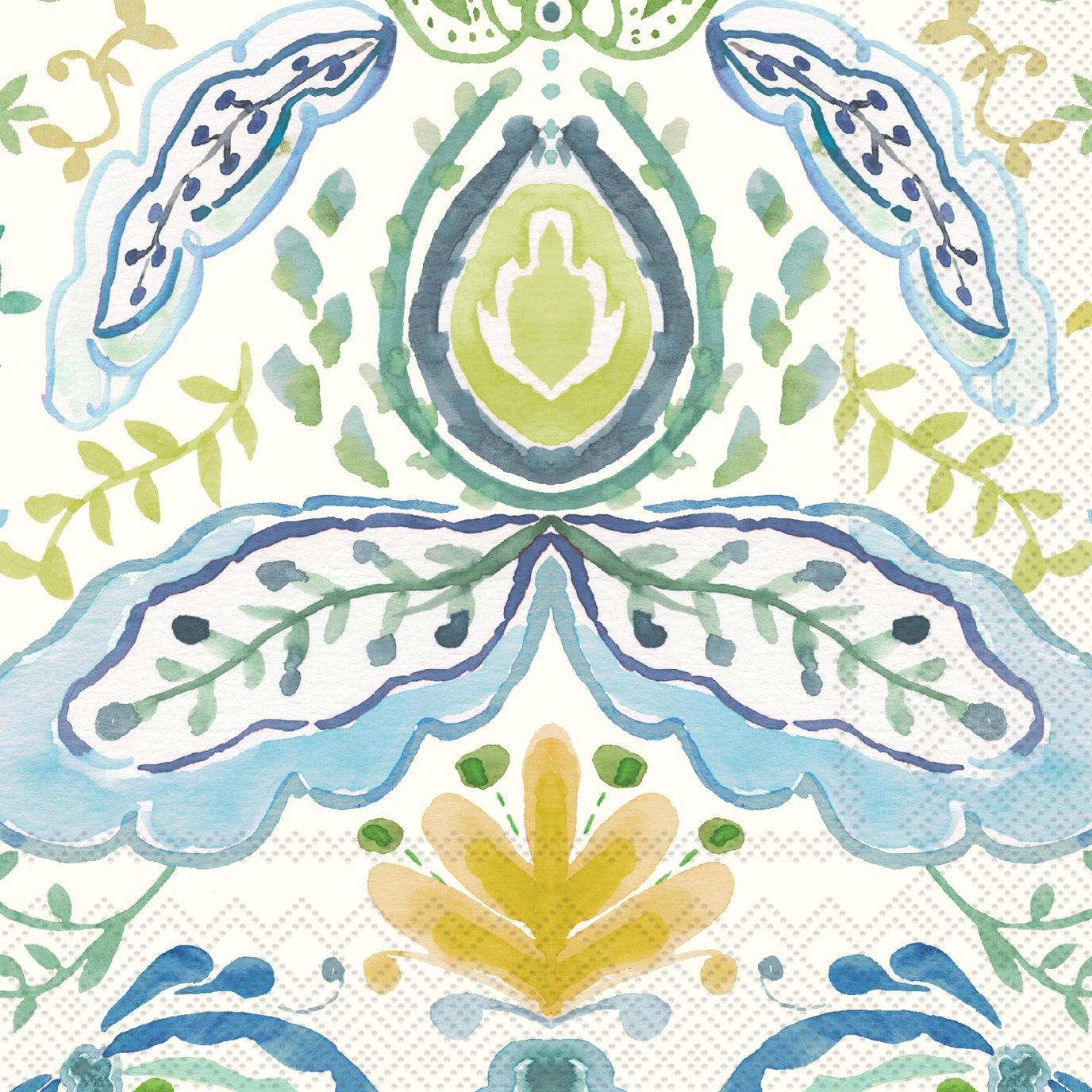 Azure & Ivy Gold Cocktail Napkins