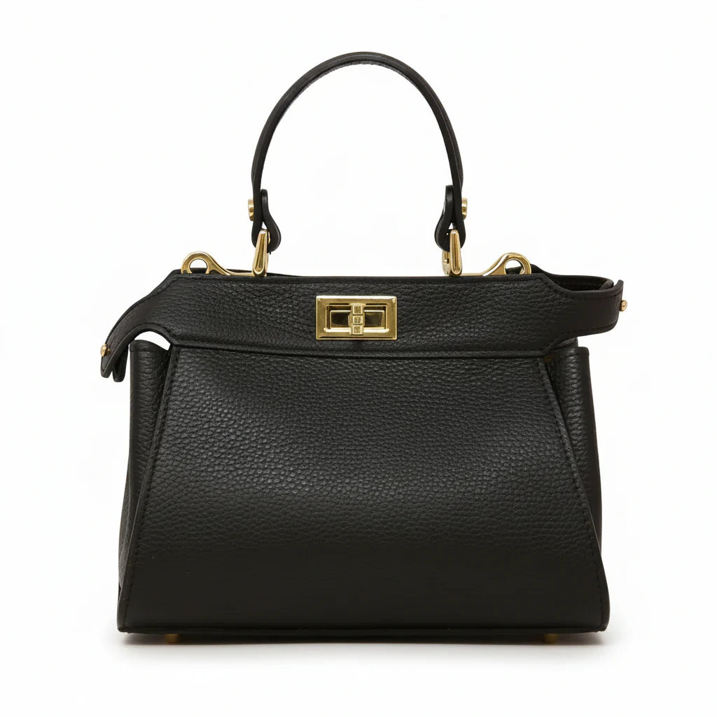 Genuine Italian Leather Top Handle & Crossbody Bag