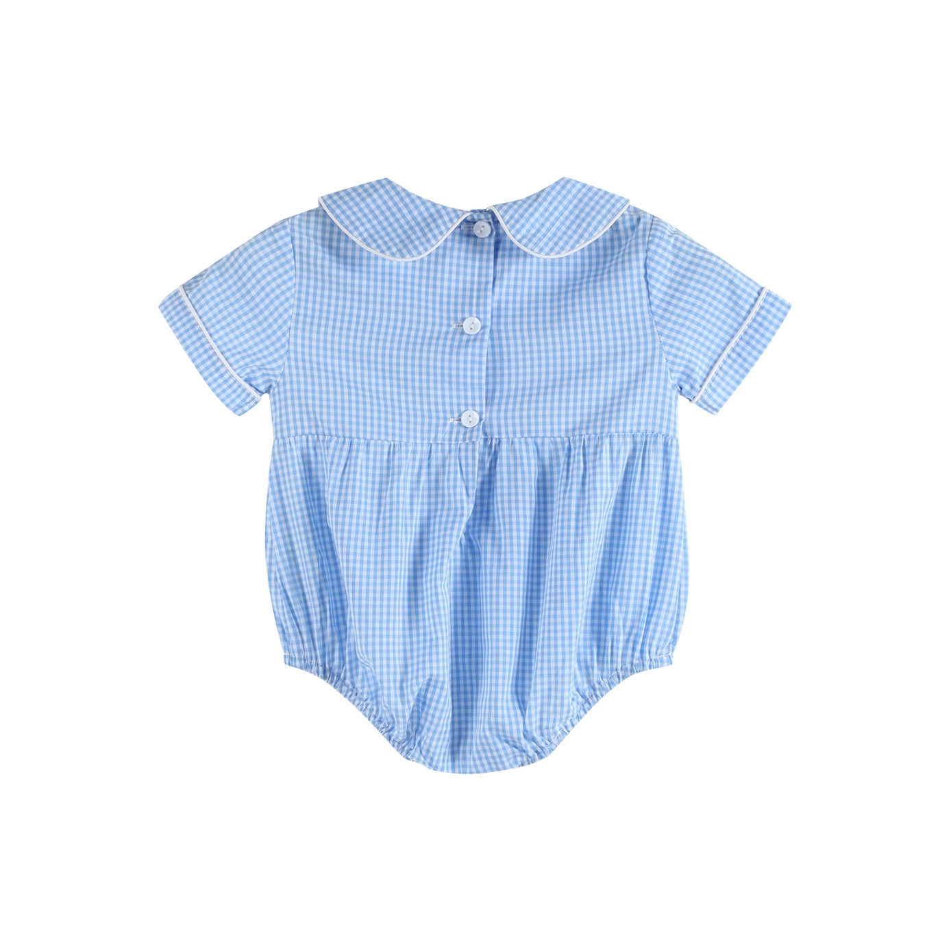 Baby Brother Smocked Collared Romper