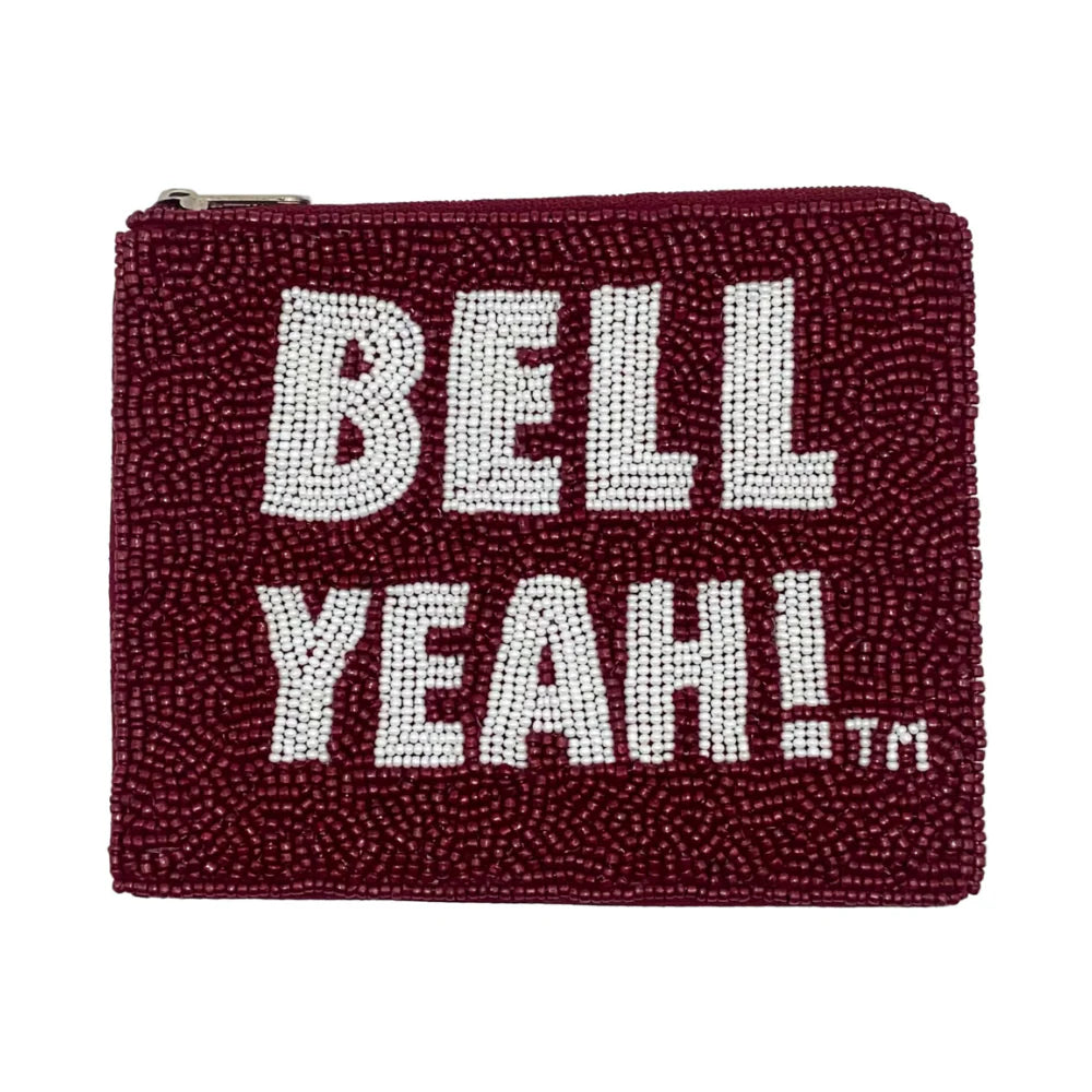 Bell Yeah Beaded Coin Pouch