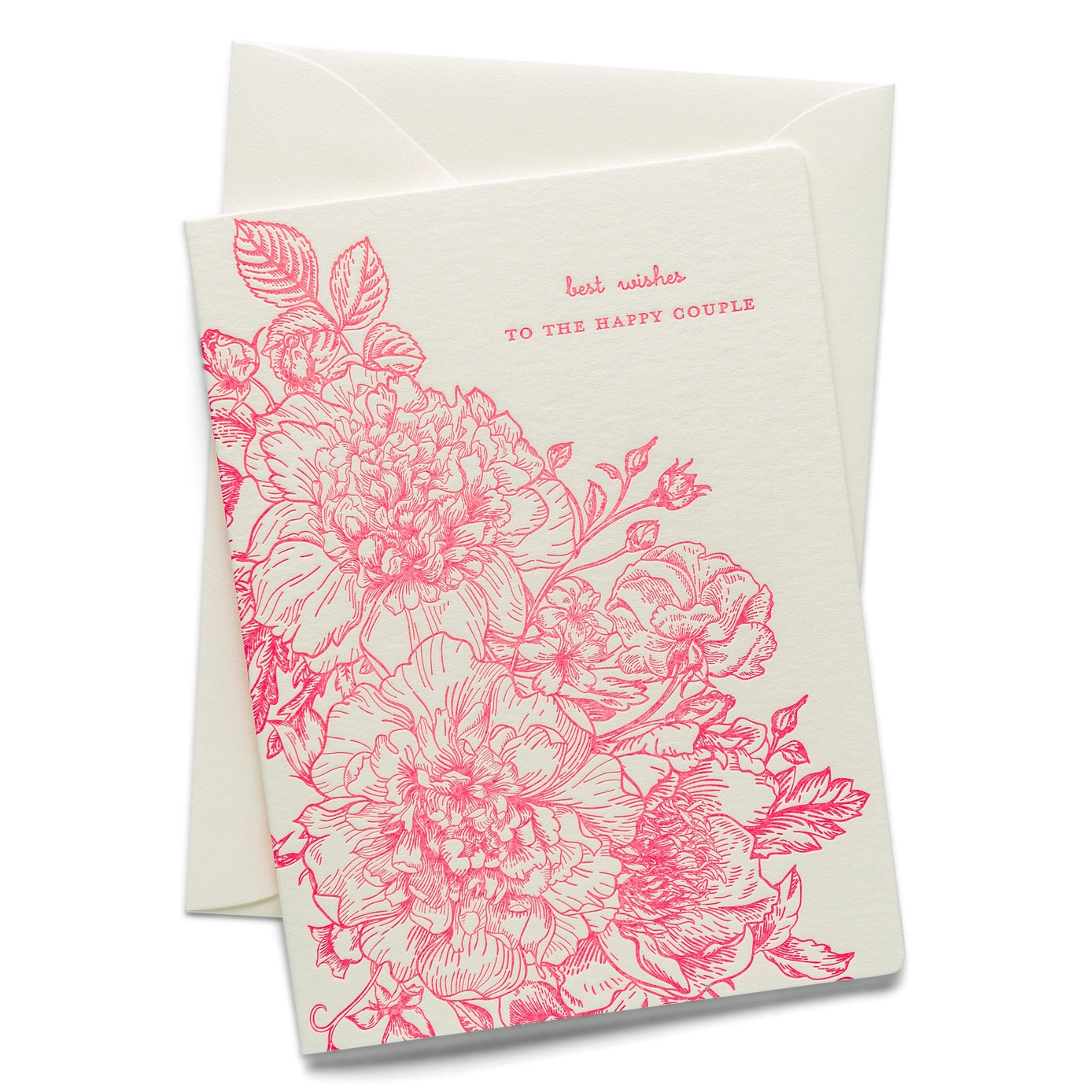 Best Wishes Letterpress Greeting Card