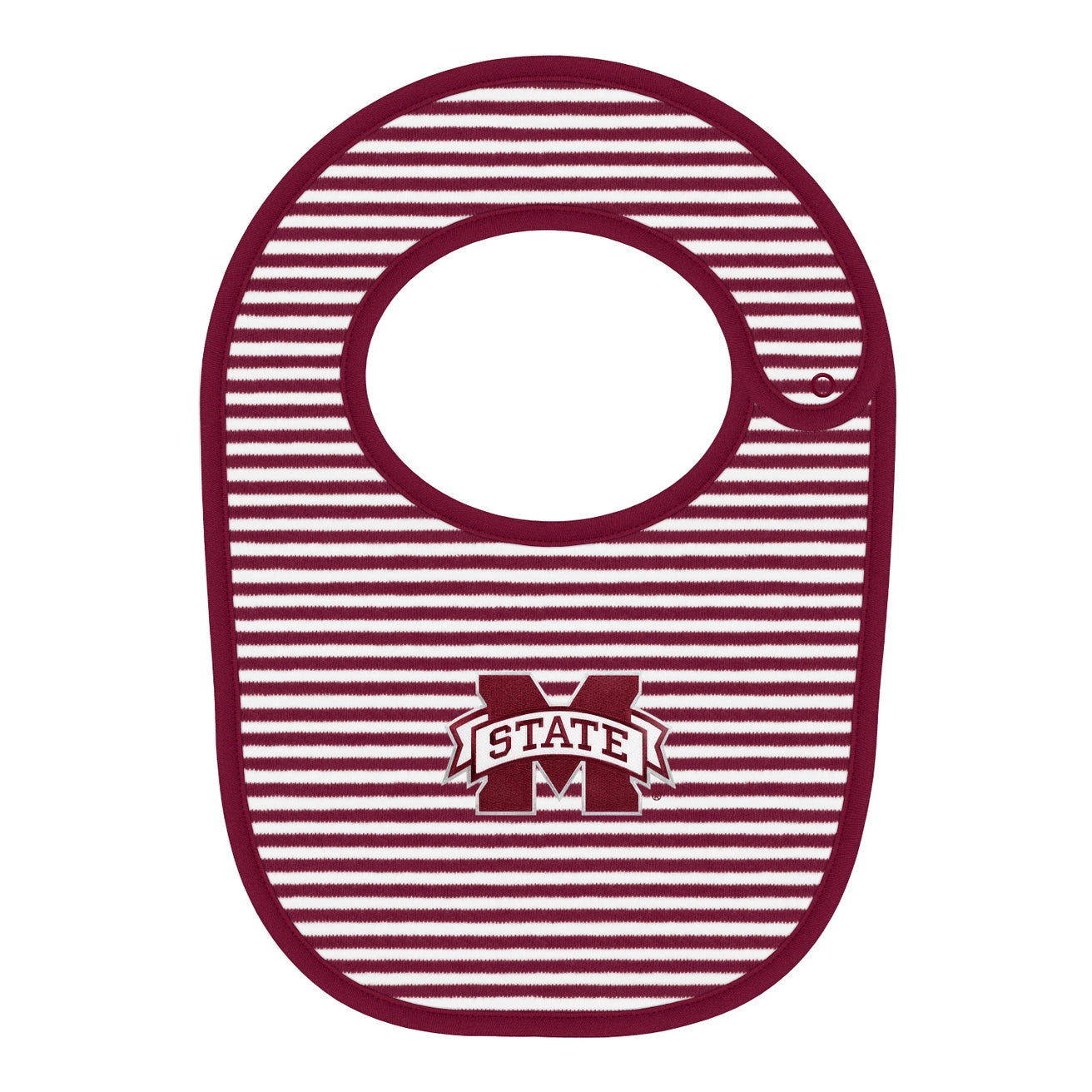 Mississippi State Bulldogs Newborn Striped Bib