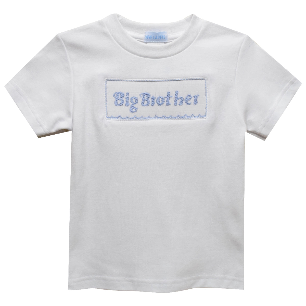 Big Brother Smocked Knit Short Sleeve Boys T-Shirt