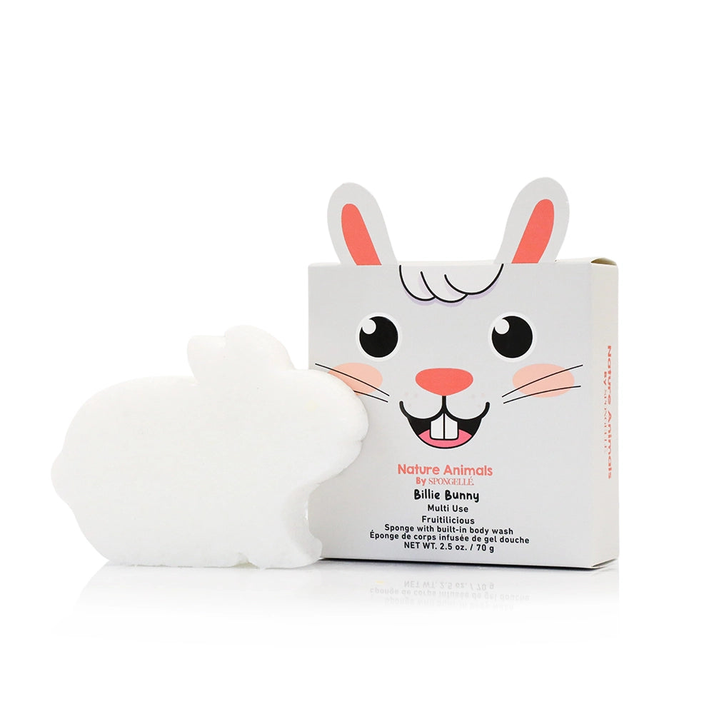Spongellé Billie Bunny Nature Animals Bath Sponge
