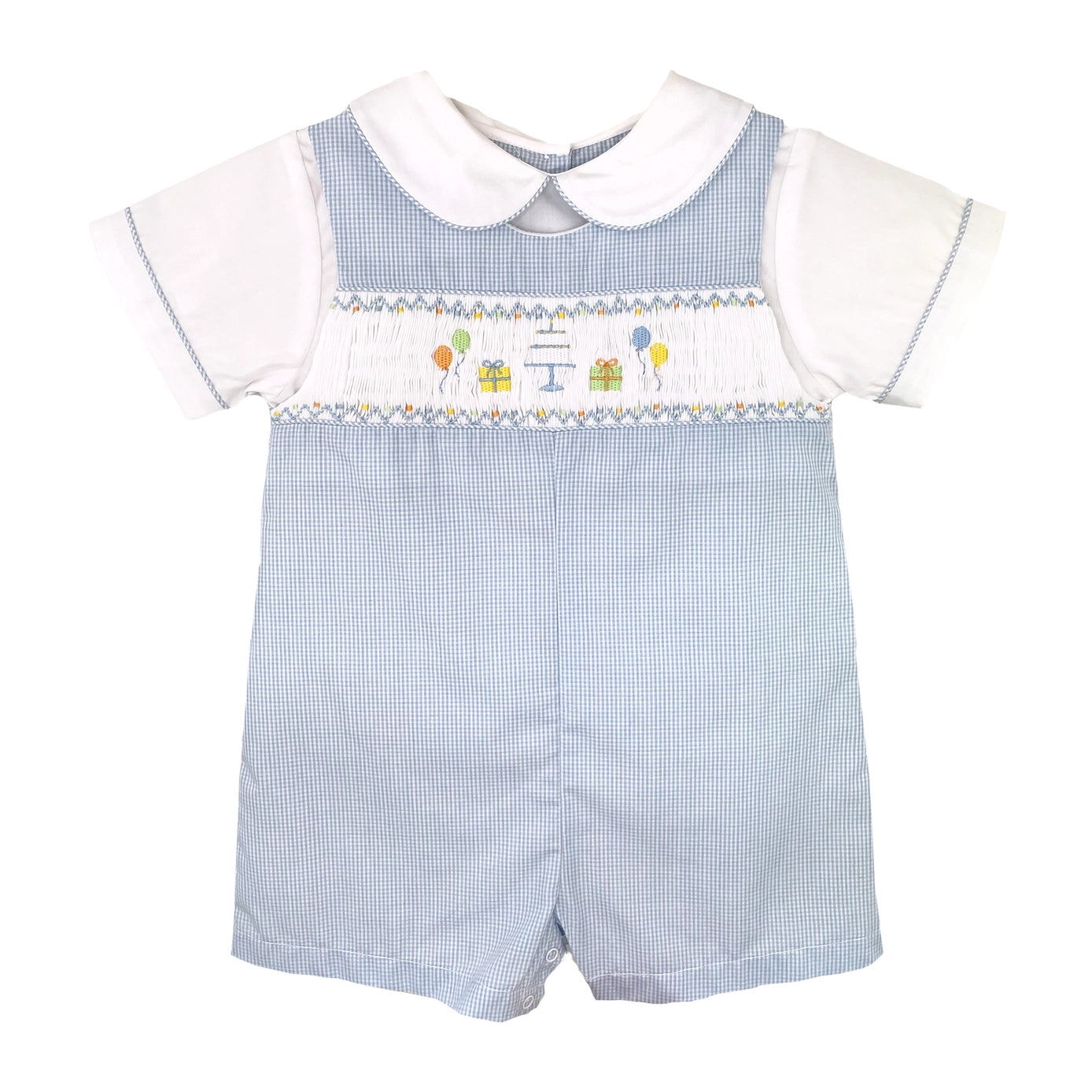 Birthday Picture Smocked Romper