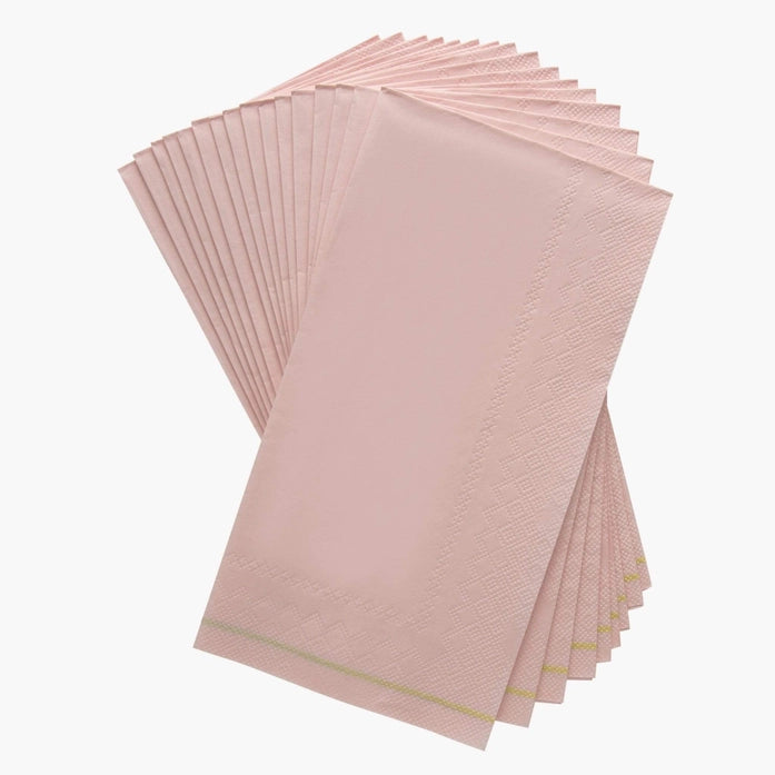 Gold Stripe Guest Paper Napkins