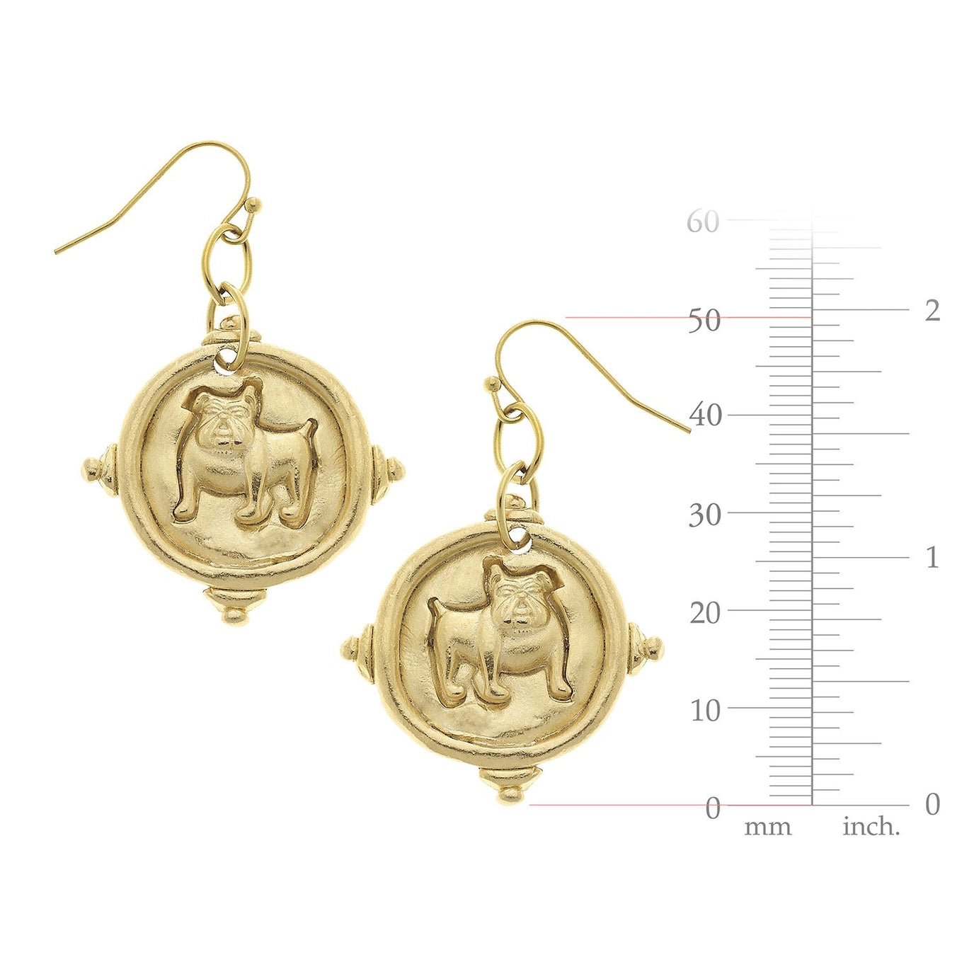Susan Shaw Bulldog Earrings