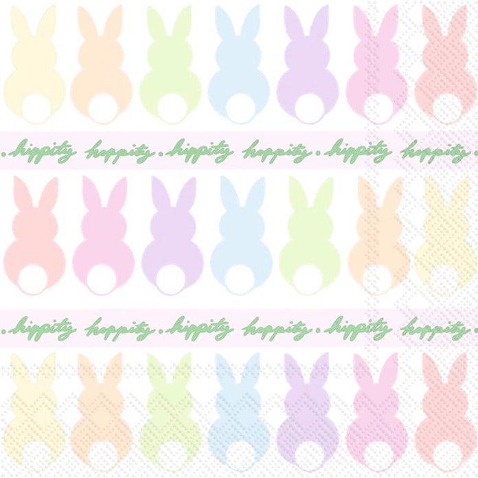 Bunnies in A Row Paper Cocktail Napkins