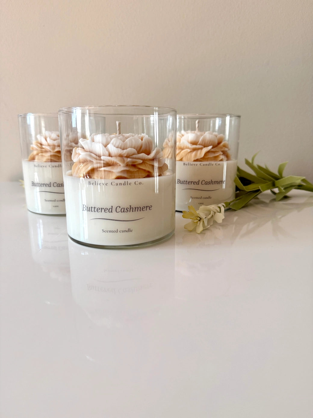 Believe Candle Co. Buttered Cashmere Candle Jar