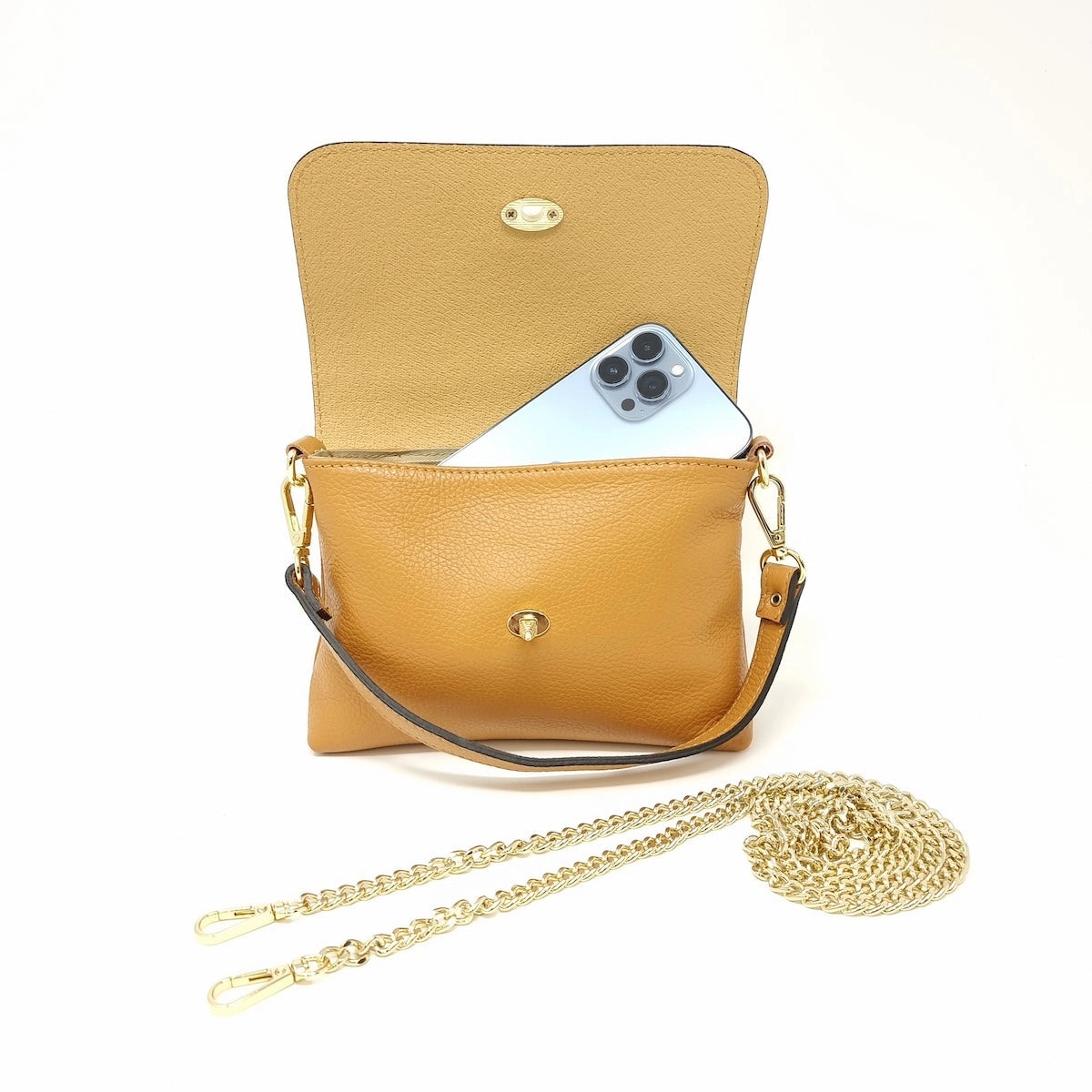 Genuine Italian Leather Butterfly Crossbody Bag
