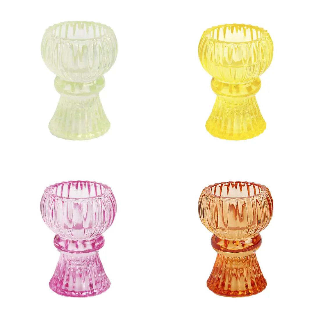 Small Glass Candle Holder