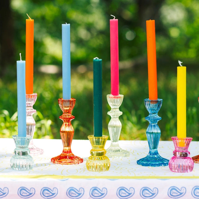 Small Glass Candle Holder