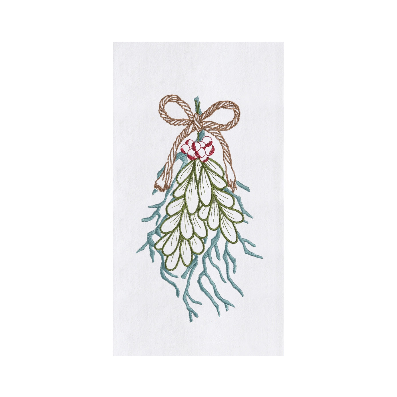 Coral With Holly Towel