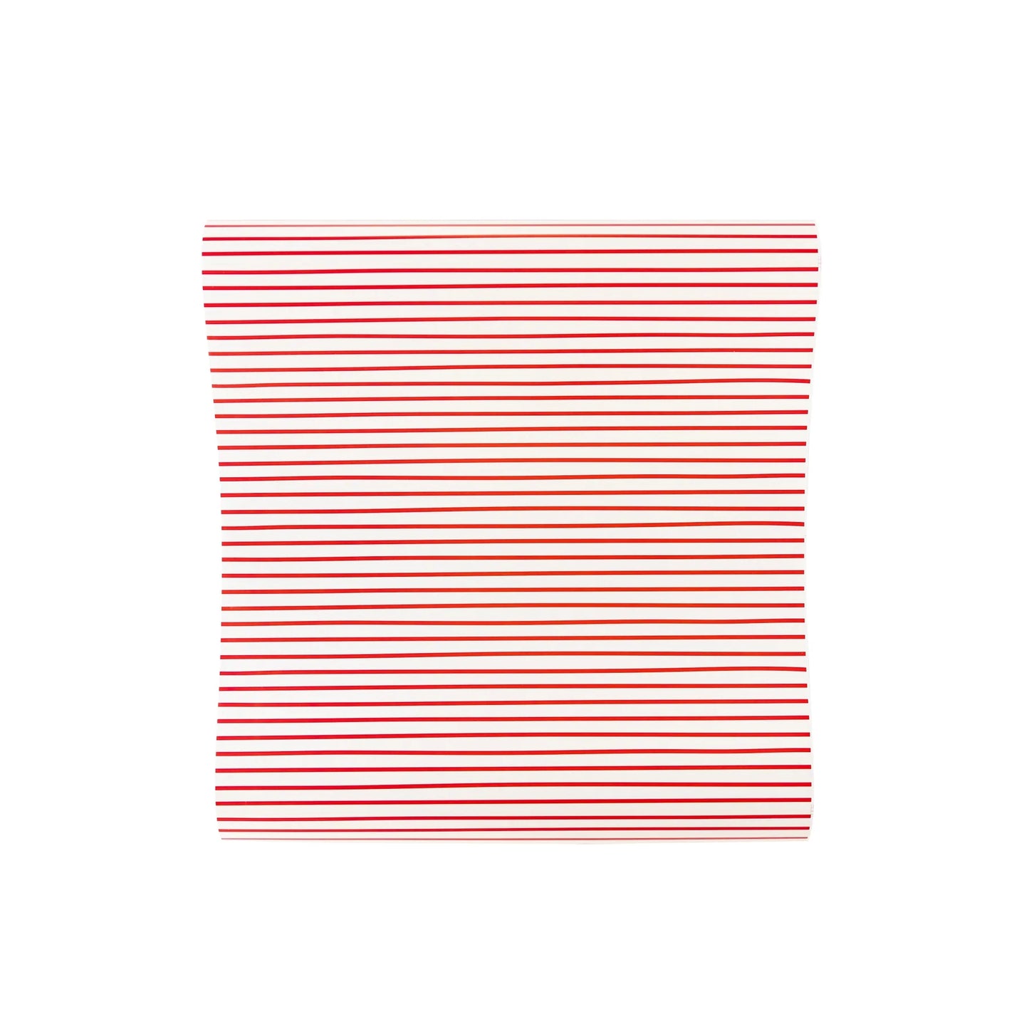 Red Pinstripe Paper Table Runner