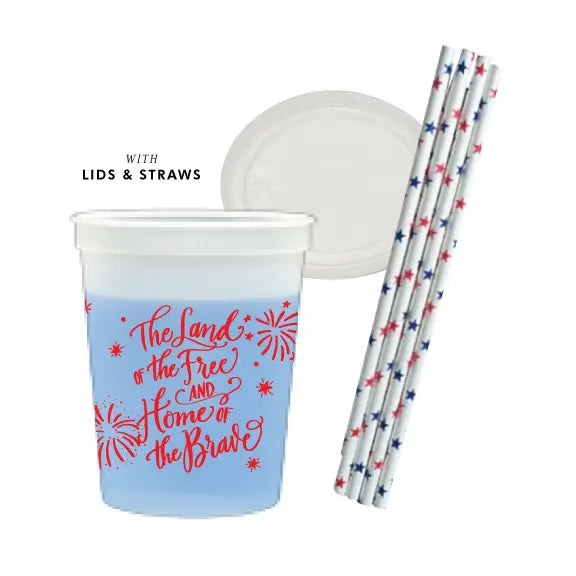 4th of July Color Changing Cups