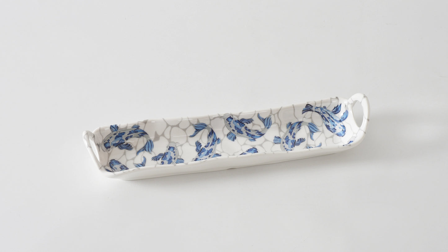 Koi Melamine Cracker Tray