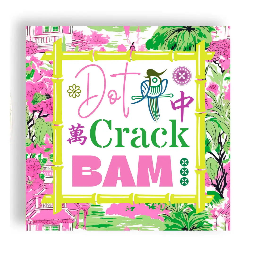 Mahjong Dot Crack Bam Cocktail Napkins