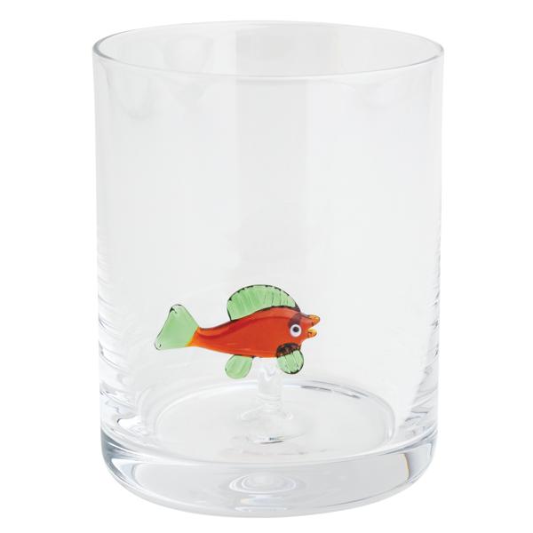 Fish Double Old Fashioned Glass