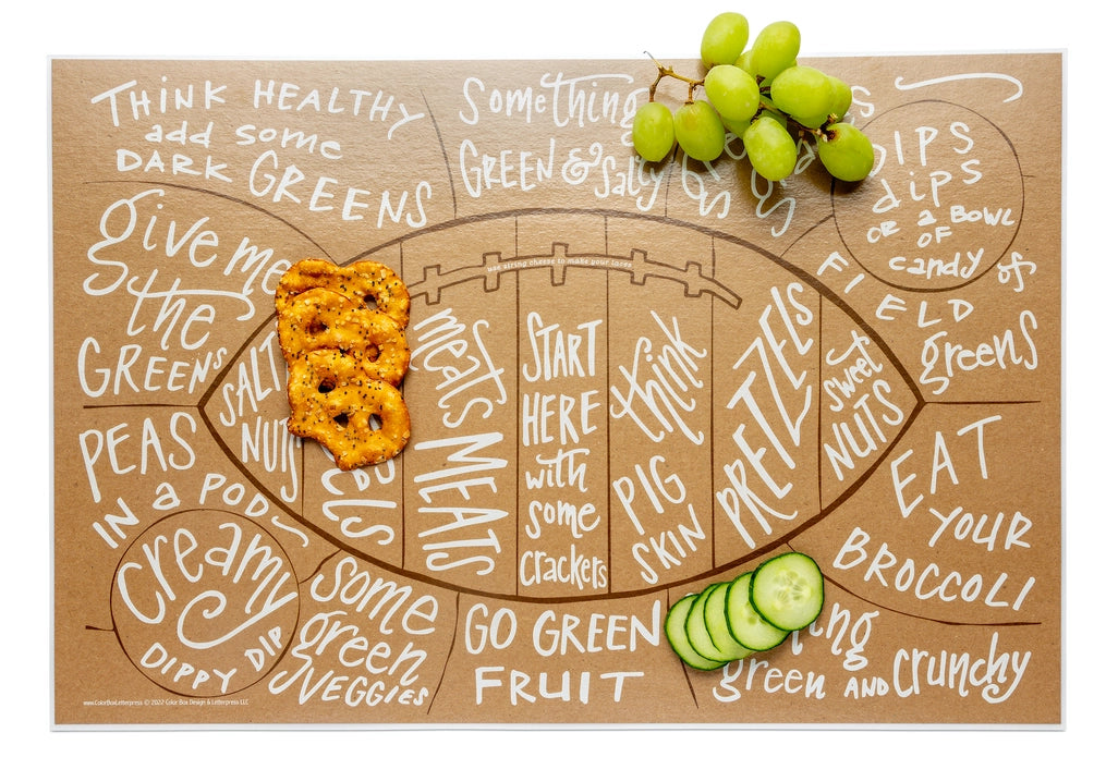 Football Charcuterie Cheat Sheet