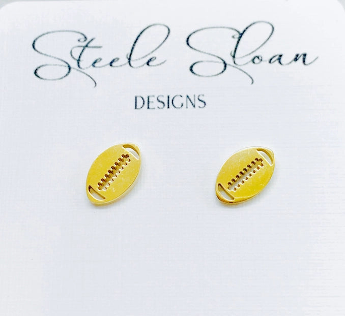 Football Stud Earrings