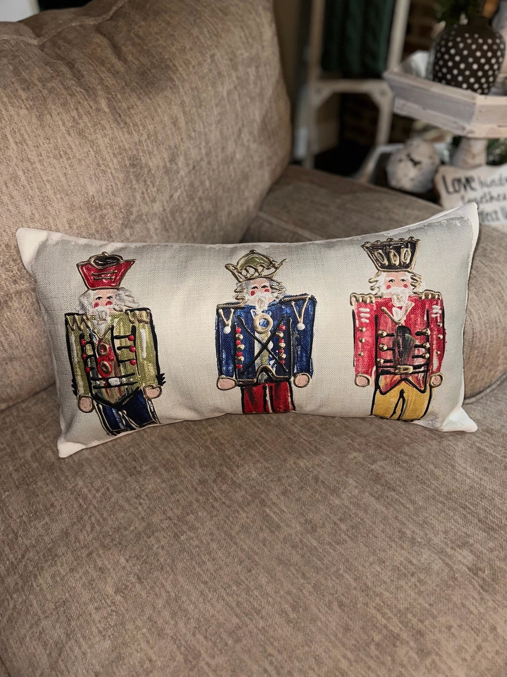 Full Nutcrackers Lumbar Pillow