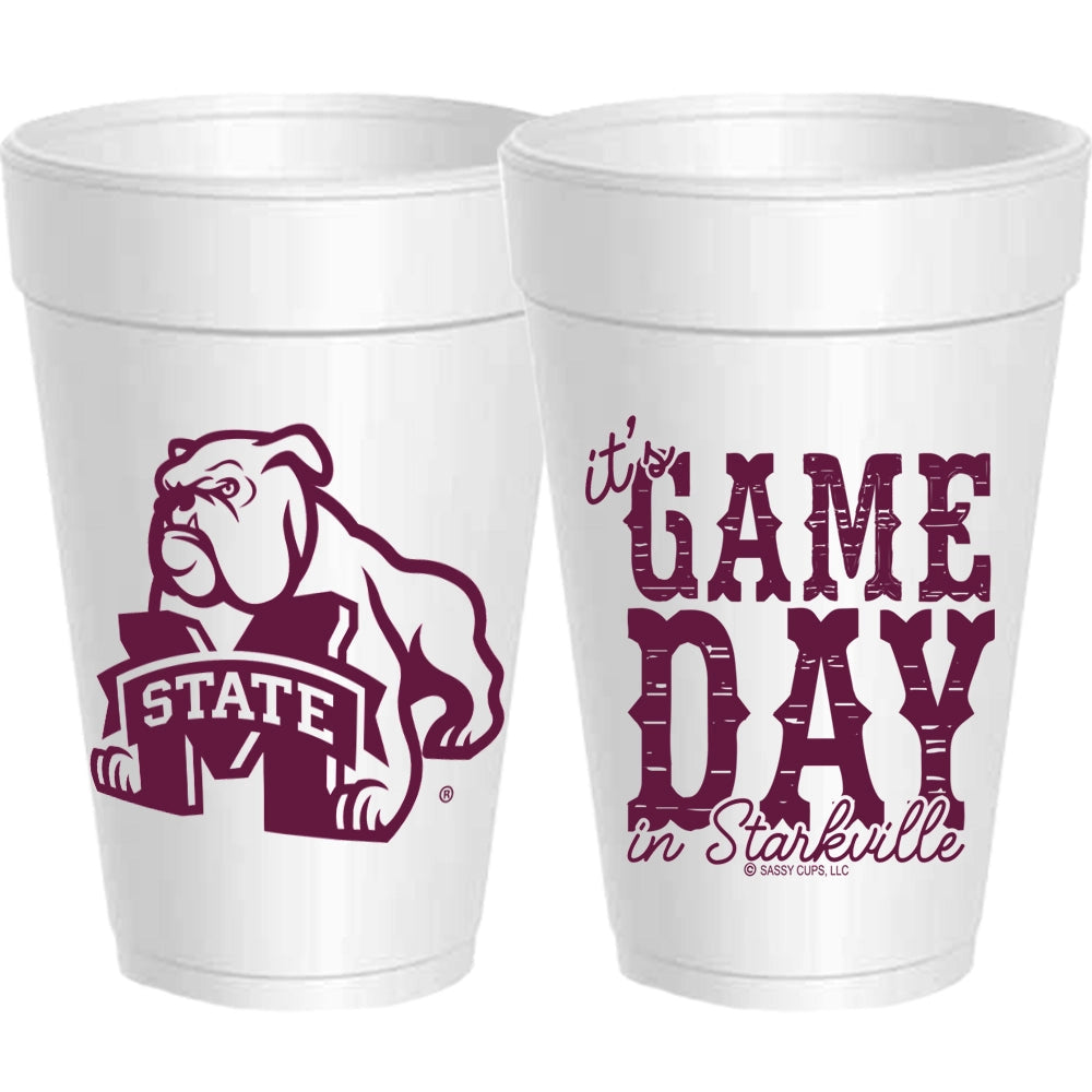 Mississippi State Game Day Foam Cups