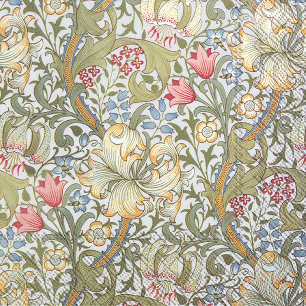 Golden Lily Cocktail Napkins