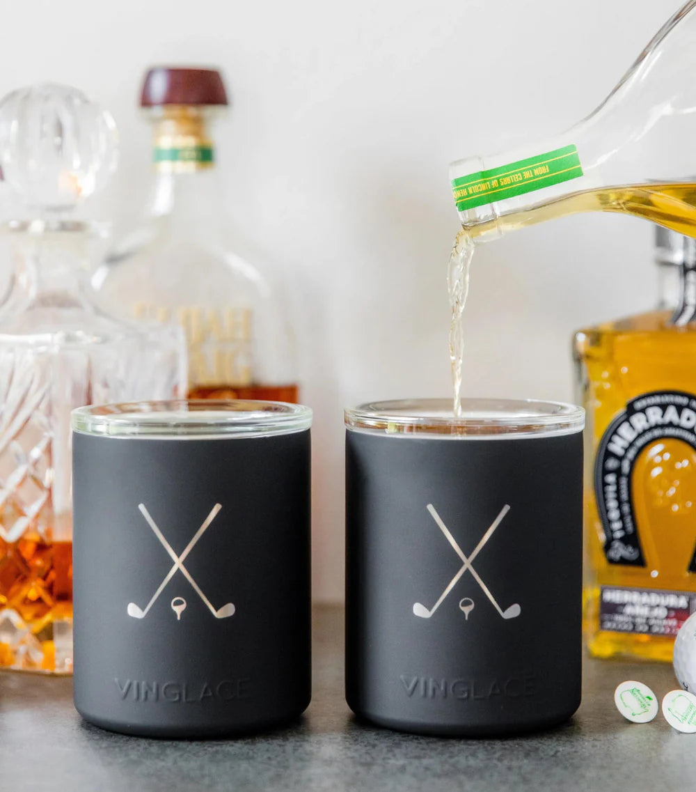Vinglacé Limited Edition Golf Glass Lined Whiskey Glass