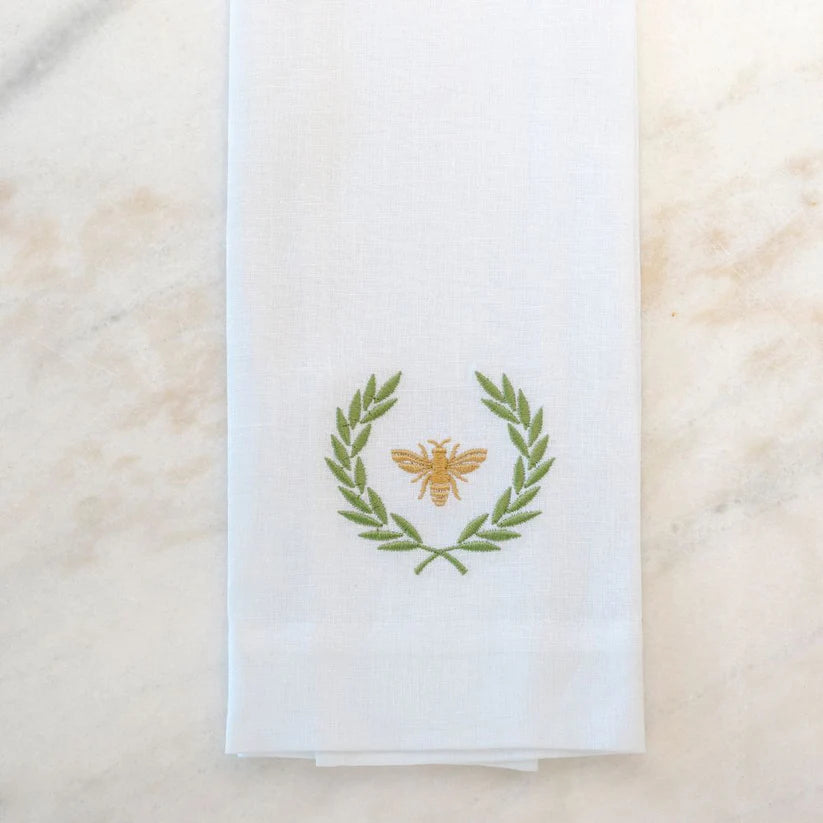 Italian Bee Linen Towel