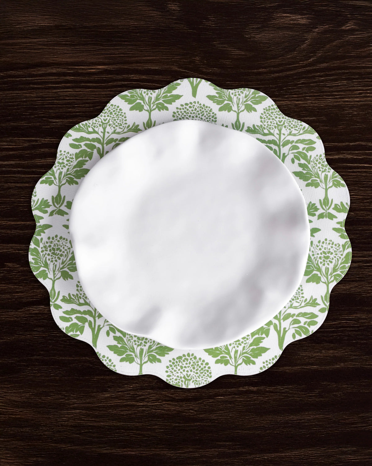 Vida Chinoiserie Reversible Round Placemats Set of 4
