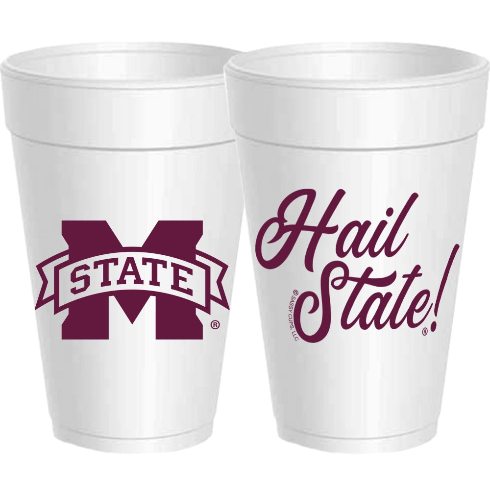 Hail State Foam Cups