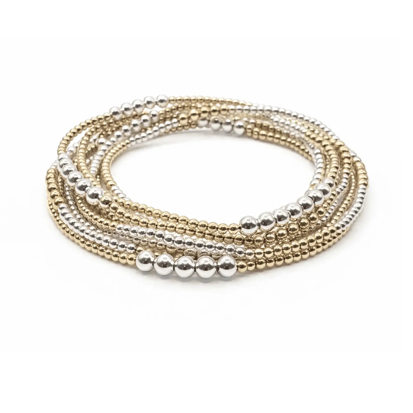 The Hamptons Mixed Metal 2x4 Beaded Bracelet