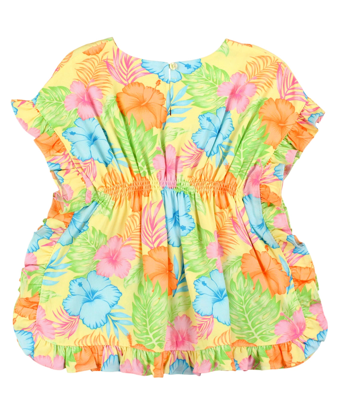 Happy Hula Ruffle Trim Cover-Up