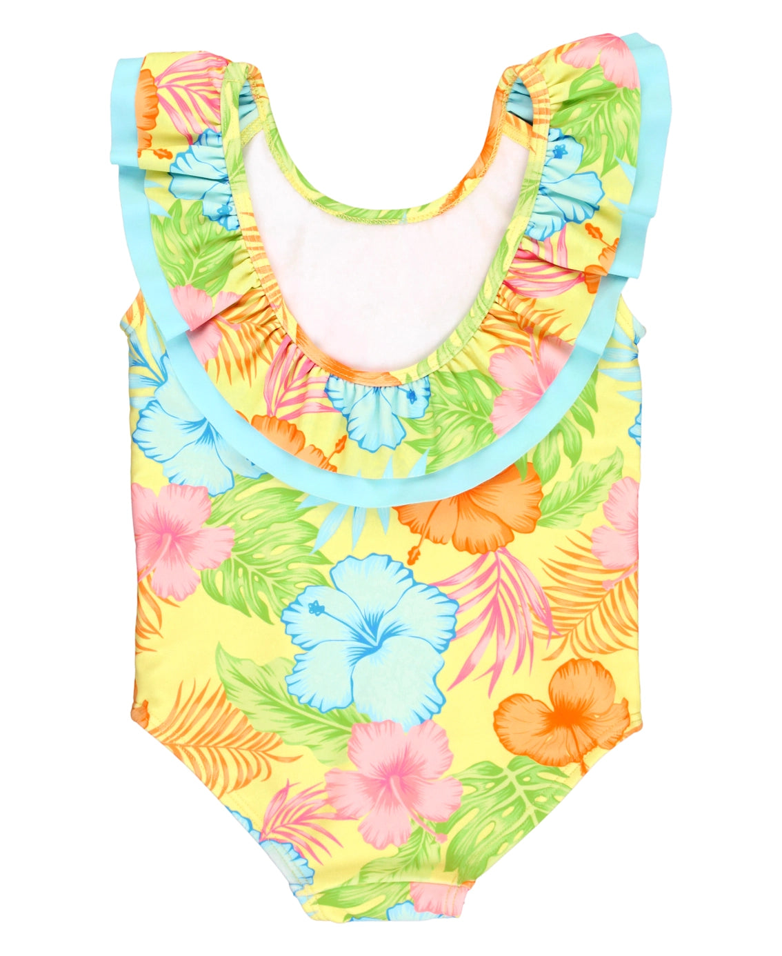 Happy Hula Scoopback Ruffle One Piece