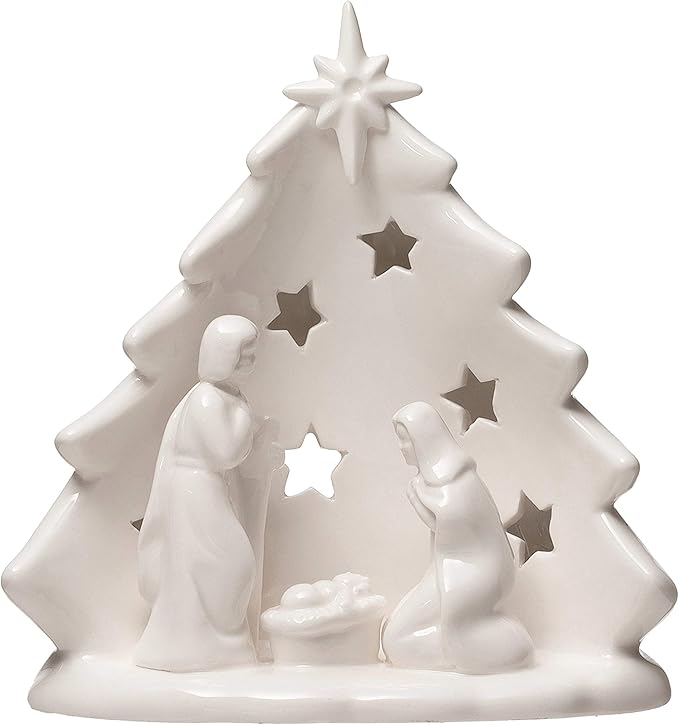 Holy Family Nativity with Tree & Cut-Outs