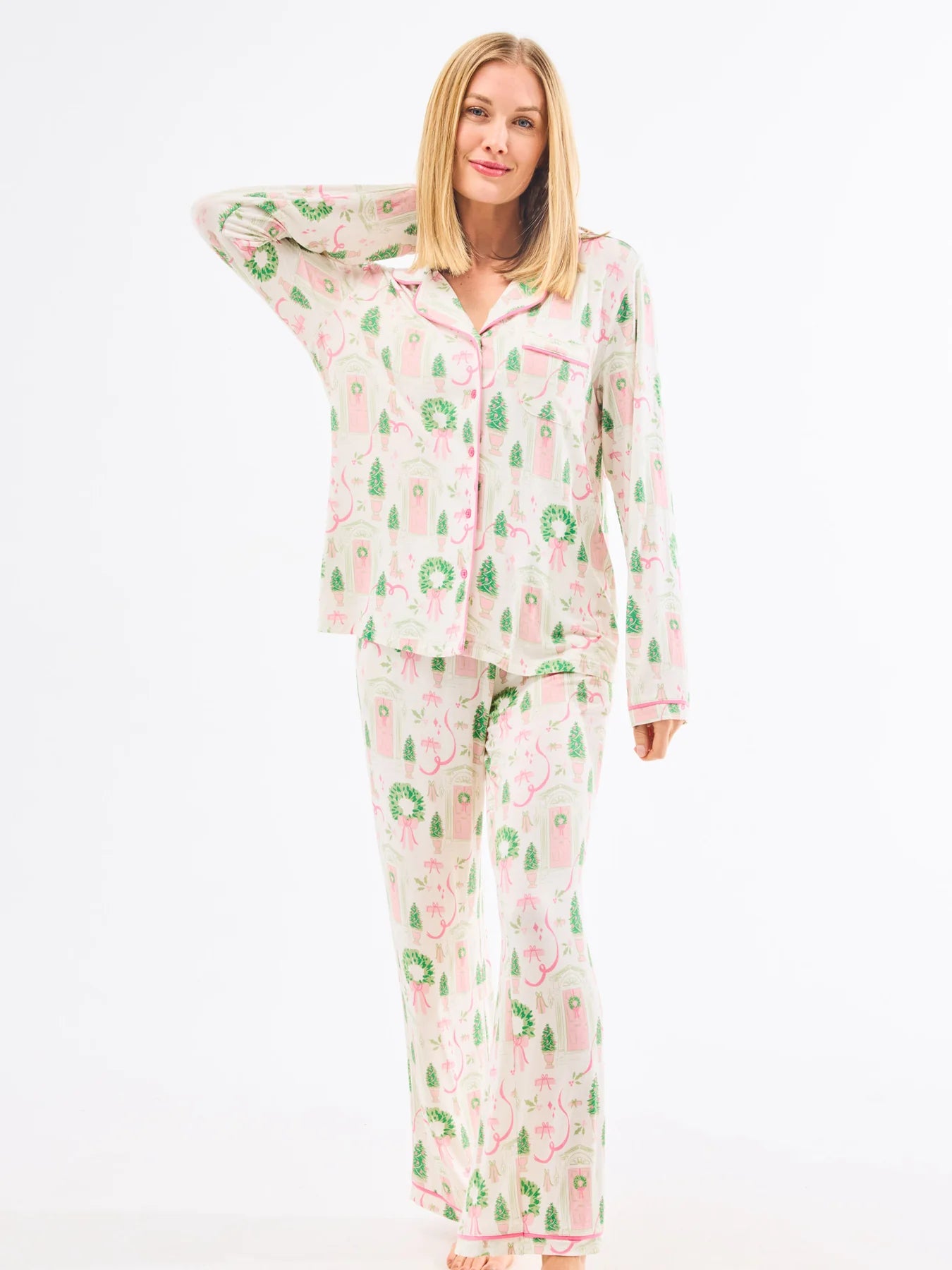 Women's Charlotte Pants Set – Home for Christmas