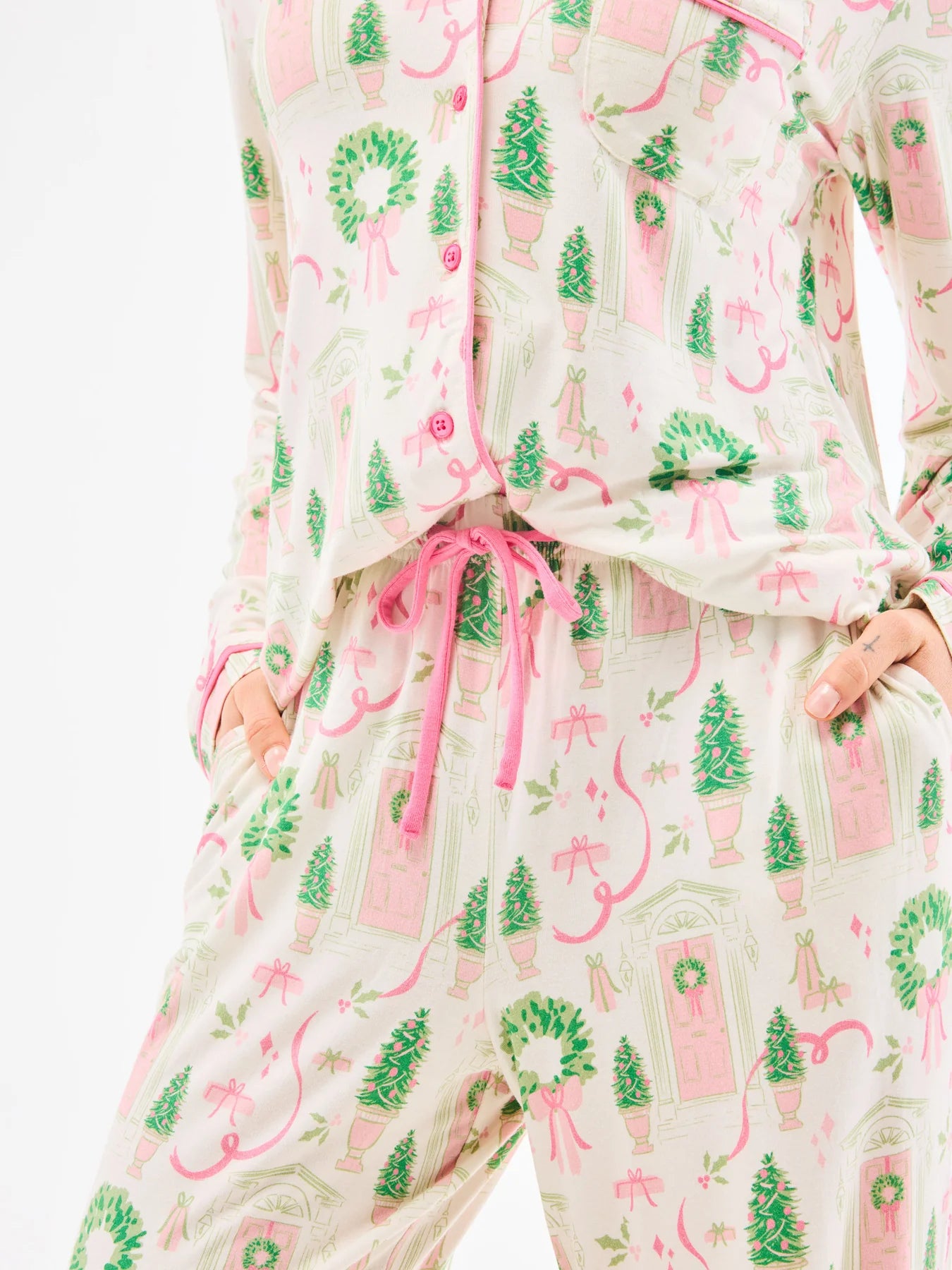 Women's Charlotte Pants Set – Home for Christmas