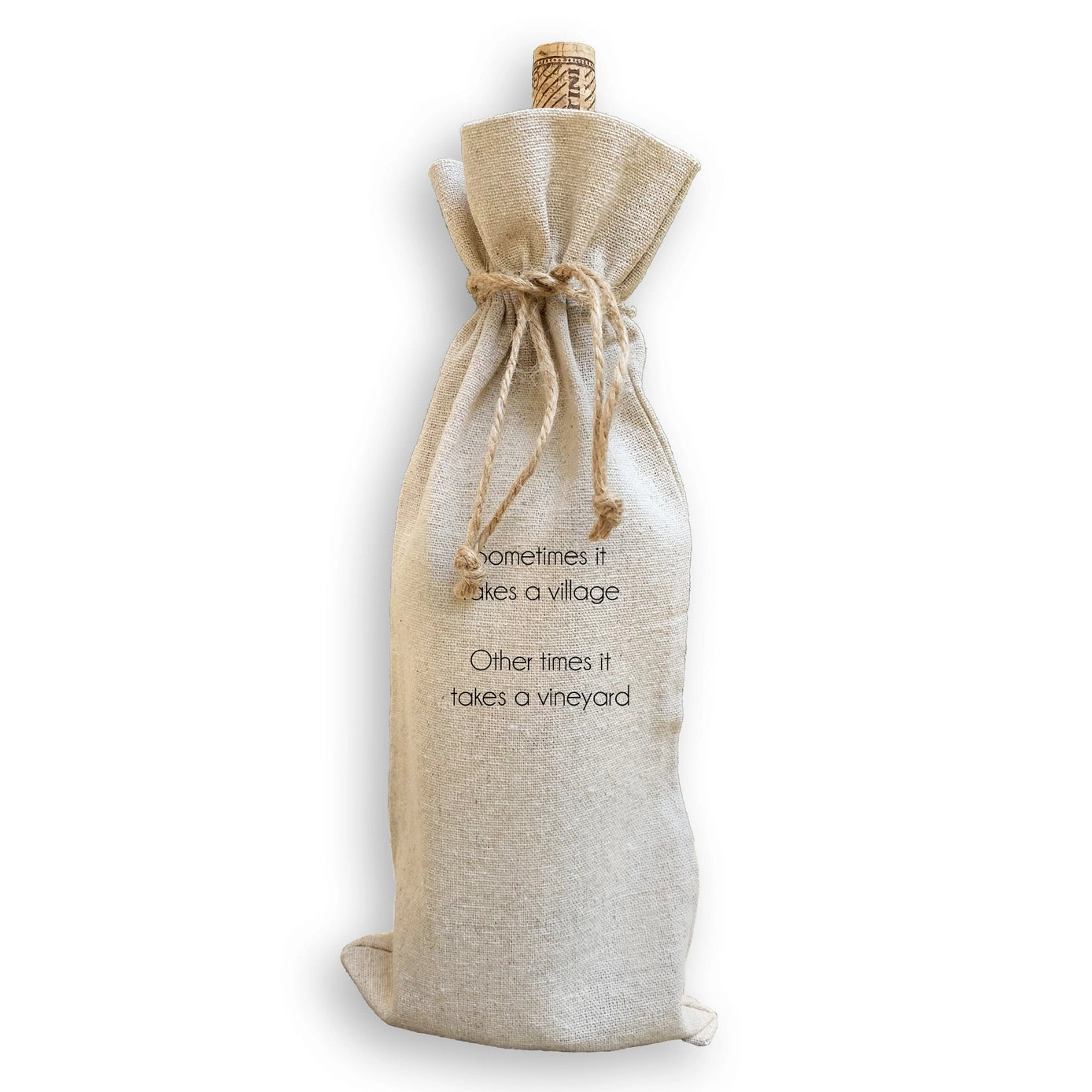 It Takes A Vineyard Wine Bag