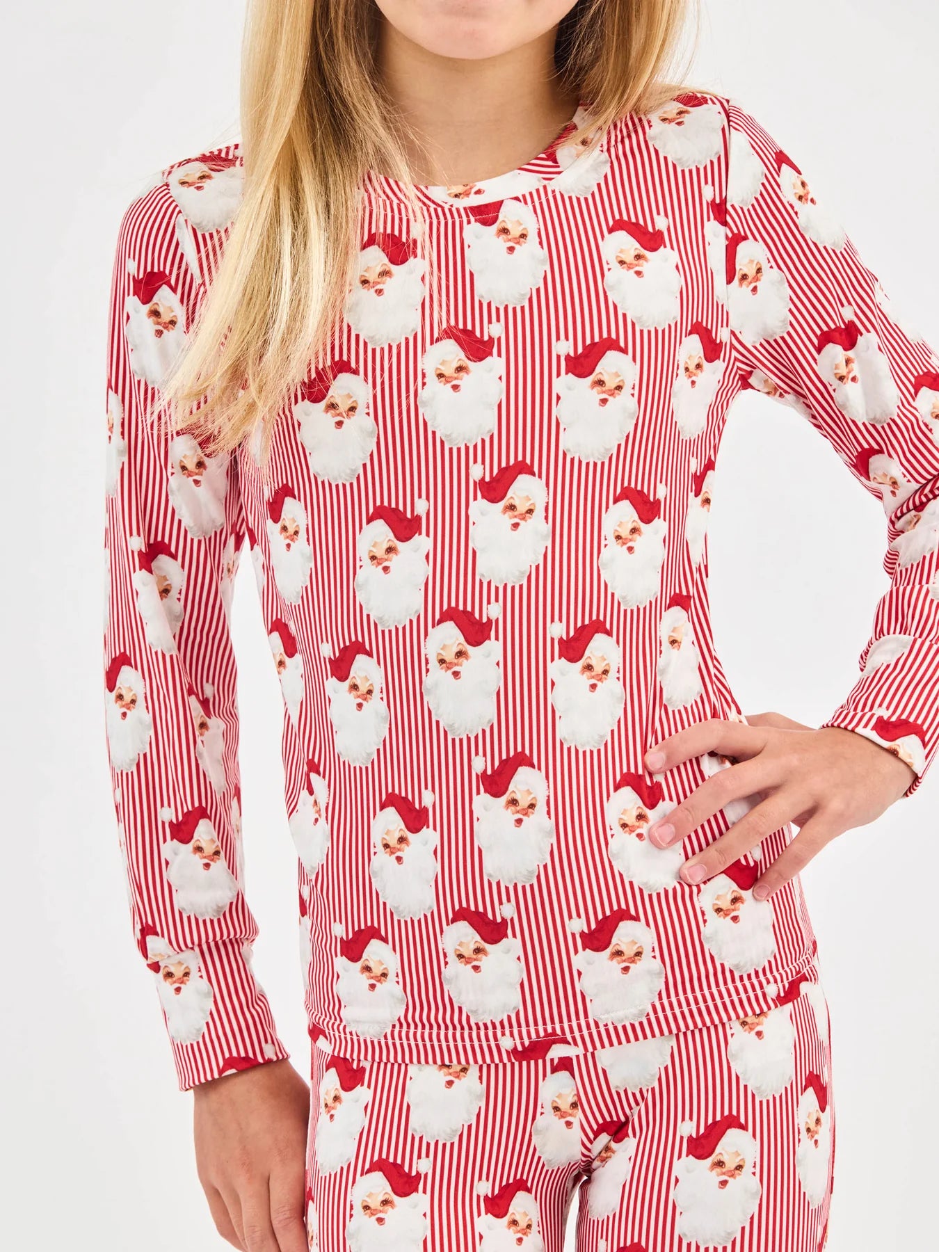 Kids Pajama Set – Santa Baby Red
