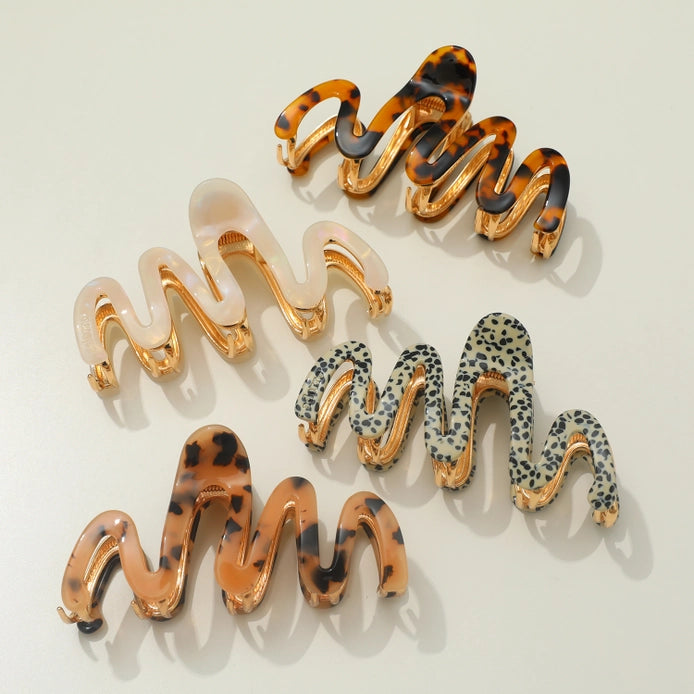 Willow Large Squiggle Metal Claw Clip