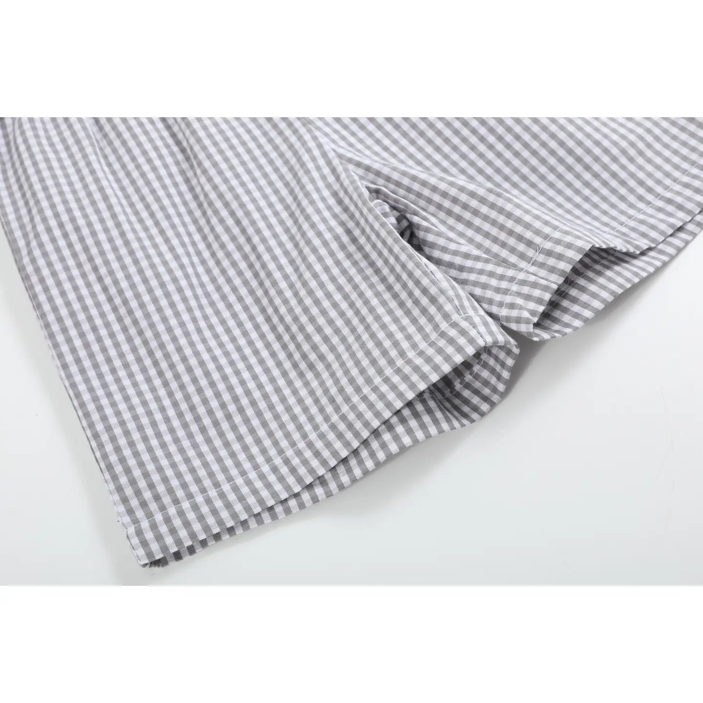 Light Gray Mallard Smocked Shirt and Shorts