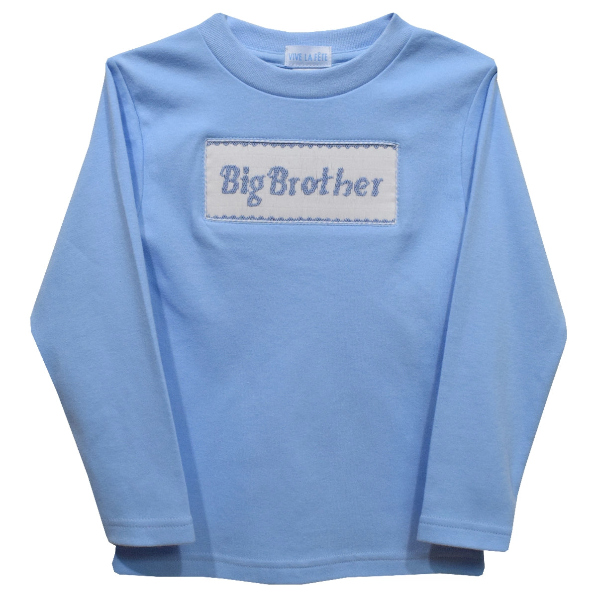 Big Brother Smocked Knit Long Sleeve Boys T-Shirt