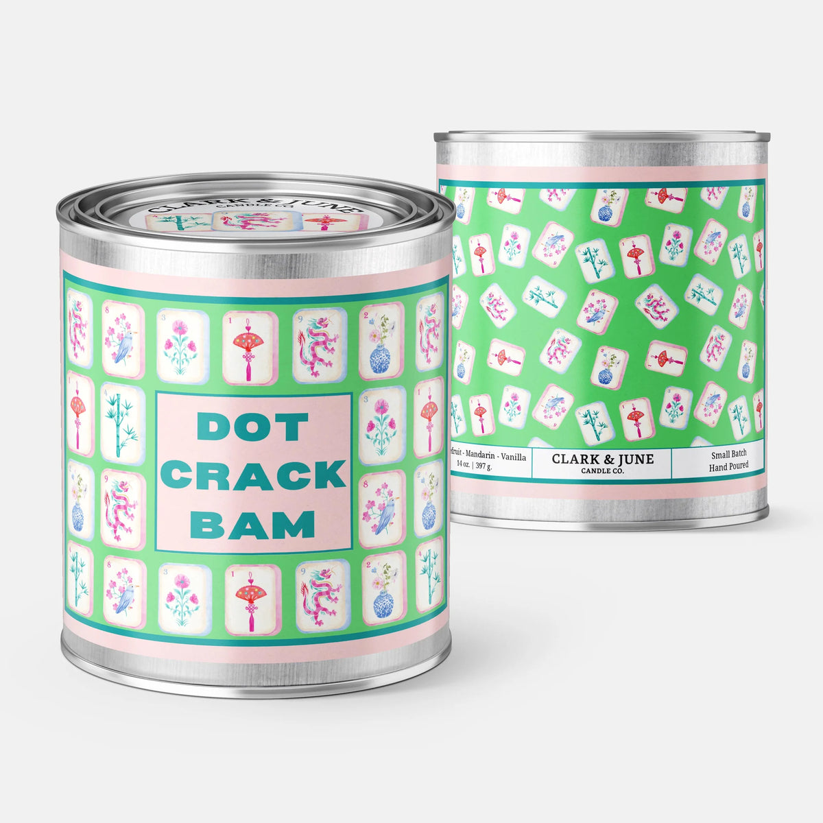 Mahjong Pint Can Candle