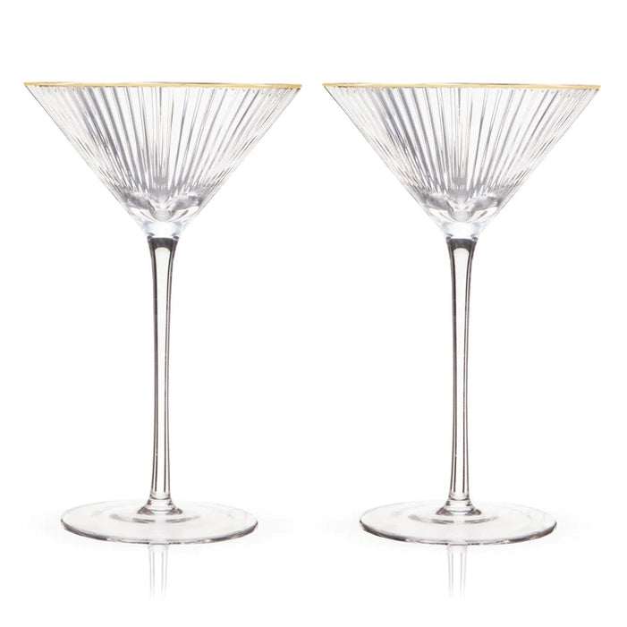 Meridian Crystal Martini Glasses Set of 2