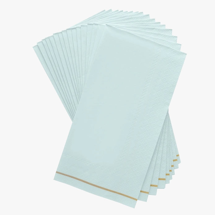 Gold Stripe Guest Paper Napkins