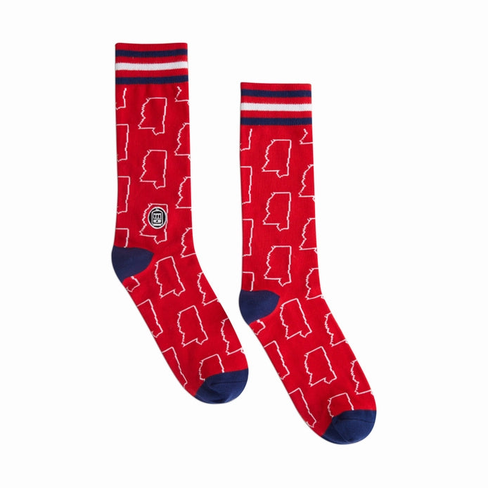 Bonfolk Mississippi Red Socks
