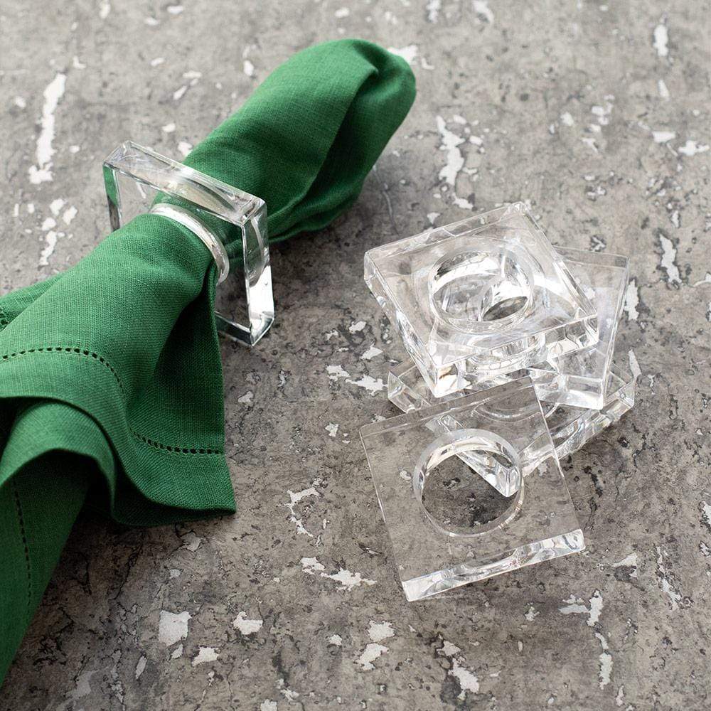 Set of 4 Acrylic Napkin Rings